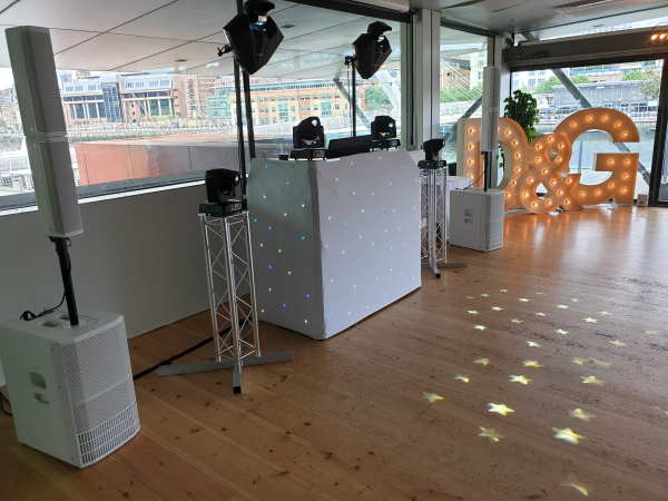 White Starlit Twinkling Dance Floor - Photo 3