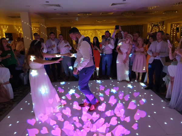 White Starlit Twinkling Dance Floor - Photo 4