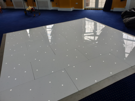White Starlit Twinkling Dance Floor