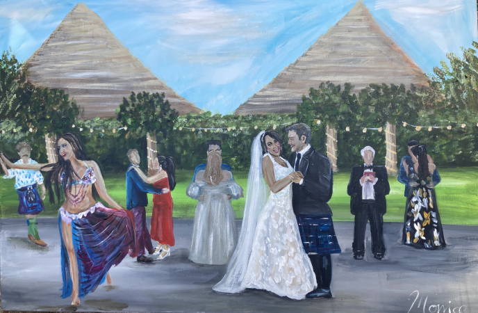 Paint my love story - Live Wedding painter  - Photo 3