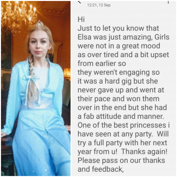 1 hour Princess glitter tattoo party