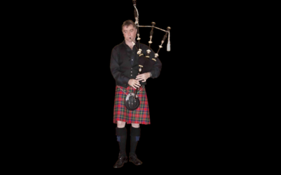 Ian Burrows Bagpiper